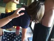 Our Hot Blonde Heroine Crams Her Tight Twat With One Lucky Stiff