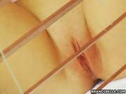 Exhibitionist Brandi Belle Flashes Her Tight Little Twat Outside