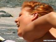 Lusty Skank Gets Her Clean Shaven Pussy Rocked And Sucked And Fucked