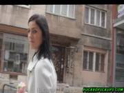 A Shy Girl In The Street Gets Wild By Throat Fucking Dudes Cock