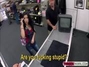 Horny Cuban Chick Gets Her Wet And Tight Pussy Nailed At The Pawnshop
