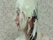 Slutty Lesbos Get Covered In Dirty Paint