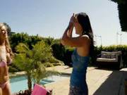 Getting Wet By The Pool