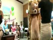 Horny Dancing Bear Cock Gets Sucked By Bachelorettes