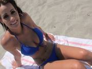 Ex Girlfriend Hot Babe On Sand Got Peeked By Someone