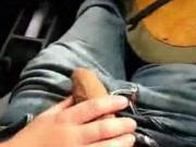 Randy Slut Strokes Cock While Driving In Home Movie