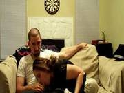 Sexy Amateur Gives Head While Playing Video Games