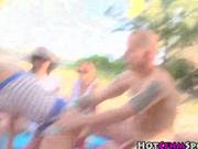 Femdom Bikini Babe Plowed In Front Of Her Friends