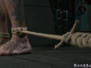 Bdsm Tattooed Guy In Gimp Mask Lick Ass To His Mistress
