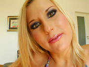 Busty Babe Has Spunk.. On Her Face That Is 
