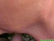 Euro Amateur Sprayed With Cum For Cash Clip
