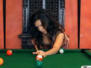 Penelope Offered Her Pussy After She Lost In Pool Game
