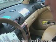 Hot Brunette Taxi Driver Sucks My Cock