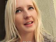 Two Hot Girls Flashes Tits And Fucked In Public For Cash