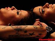 Tied Up Lesbo Bdsm Fetish Lovers Clamped 