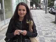 Perky Titted Eurobabe Nailed In Public For Some Cash