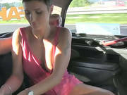 Super Sexy Gabriella Gets Her Sweet Pussy Pounded Doggystyle In The Backseat Of The Cab