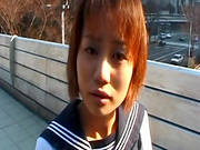 Asian Enjoys Outdoor Oral Sessionn