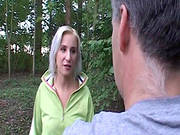 Blonde Babe Fucking In The Woods