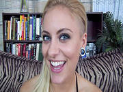 Blonde Struggling To Swallow Everything