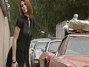 Redhead Posing Naughty In Outdoor