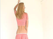 Beautiful Blonde Posing In Sexy Solo
