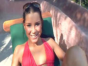 Hot Beauty Sucks It Well