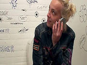 Dirty Blonde Having Sex In The Toilet