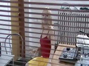 Lovely Babe Masturbating At Work