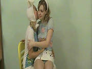 Kinky Lesbos Having Naughty Stimulation