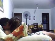 Cute Latina Rides Her Bf On The Sofa