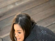Model Rubbing The Clit Behind The House -3