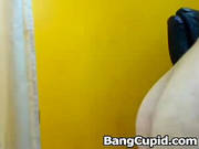 Busty Latin Babe Toying Both Holes
