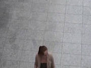 Redhead Chick Has Sex On The Stairs Of A Shopping Mall