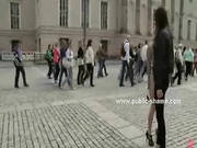 Blonde With Mouth Ball Gag And Small Tits Humiliated And Disgrac