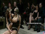 Hot Babe With Huge Boobs Fingered And Abused In Group Sex Orgy B