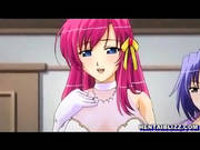 Busty Hentai Ass And Pussy Double Fucked In Front Of Her Boyfrie