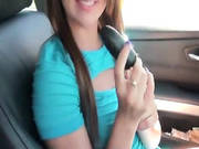 Girlfriend Gets Off On A Vibrating Toy In The Car And The Park