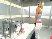 Angel Long Moans Loudly While Being Fucked By A Fucking Machine