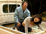 Amateur Asian Teen Gets Nailed Outdoors By A Horny Dude.