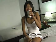 Cute Asian Babe Getting Completely Naked