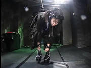 Naughty Black Dress On Chained Up Japanese Girl