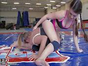 Young Sexy Tiffany Doll Fights With Vanda On The Floor
