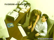 Secretary Jerks Off Her Boss In Security Cam