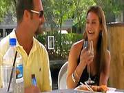 Gorgeous Brunette Milf Gets Seduces During Lunch