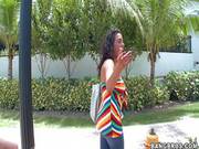 Adorable Bianca With Hot Curves Gets Filmed On The Street