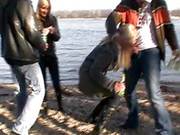 Renato And Antonio Get Sucked Outdoor By Blonde Sluts