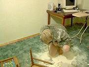Teen Russian Brunette Molests Her Sissy Thrall