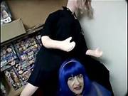 Ugly Granny In Kinky Interracial Blowjob