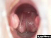 Aged Blond Lady Shows Off Natural Tits An 